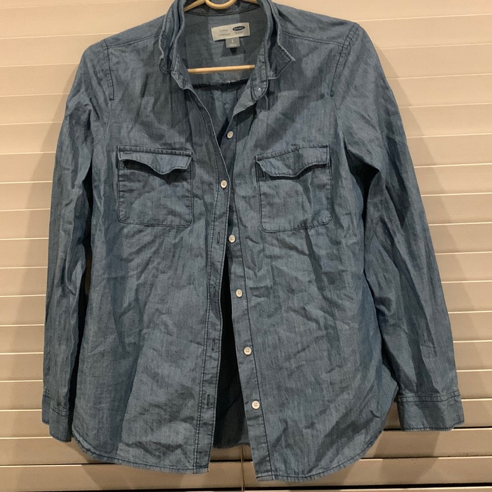 Chambray top small